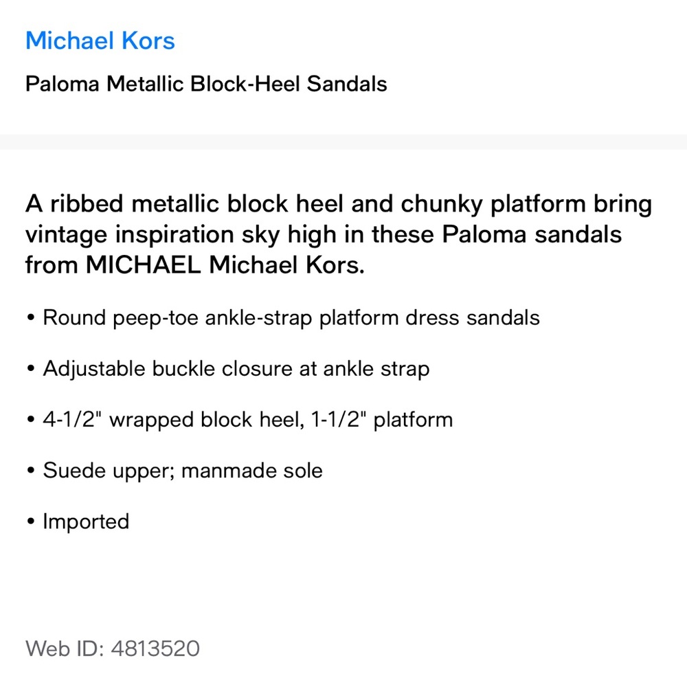 Michael Kors Paloma Black and Silver Platform Sandals - Picture 11 of 11